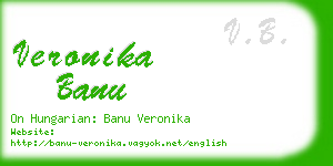 veronika banu business card